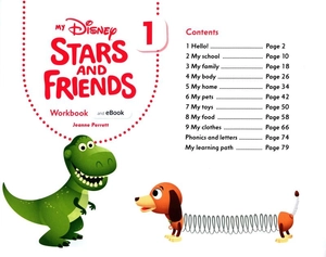 bộ my disney stars and friends level 1 workbook with ebook