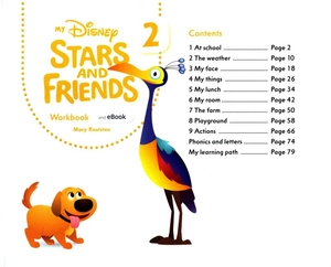 bộ my disney stars and friends level 2 workbook with ebook