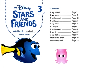 bộ my disney stars and friends level 3 workbook with ebook