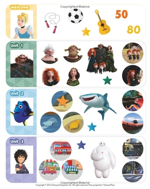 bộ my disney stars and heroes level 2 studentℹs book with ebook