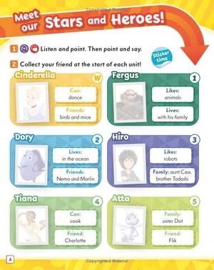 bộ my disney stars and heroes level 2 studentℹs book with ebook