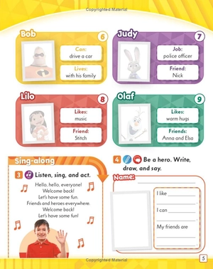 bộ my disney stars and heroes level 2 studentℹs book with ebook