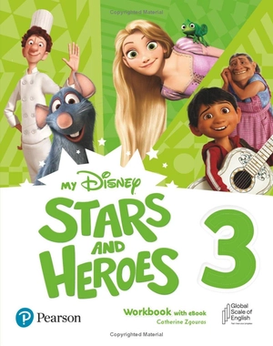 bộ my disney stars and heroes level 3 workbook with ebook