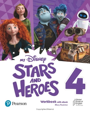 bộ my disney stars and heroes level 4 workbook with ebook