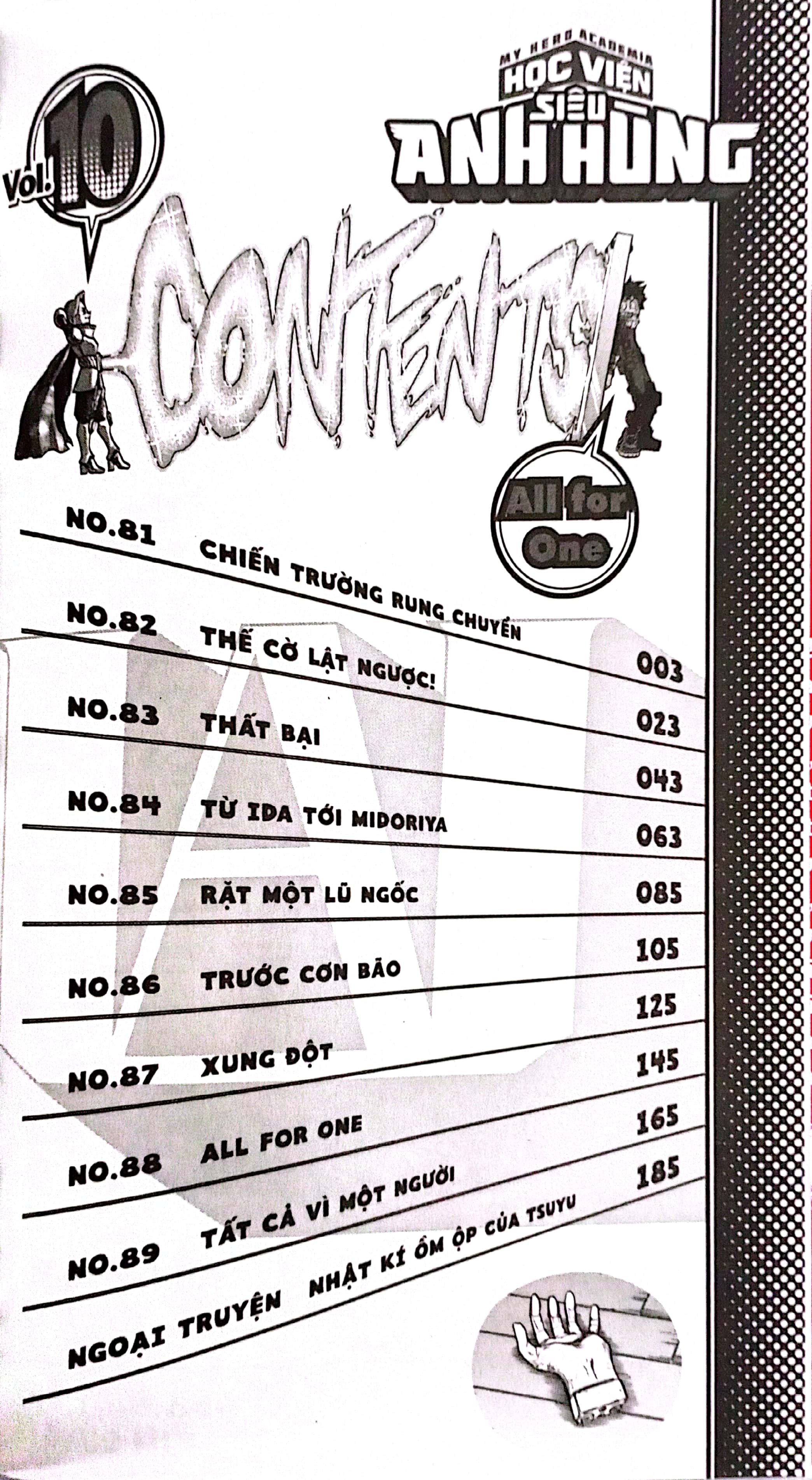 bộ my hero academia - học viện siêu anh hùng - tập 10 - all for one (tái bản 2022)