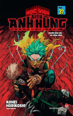 bộ my hero academia - học viện siêu anh hùng - tập 37 - người bảo hộ, kẻ xâm lăng - tặng kèm bookmark