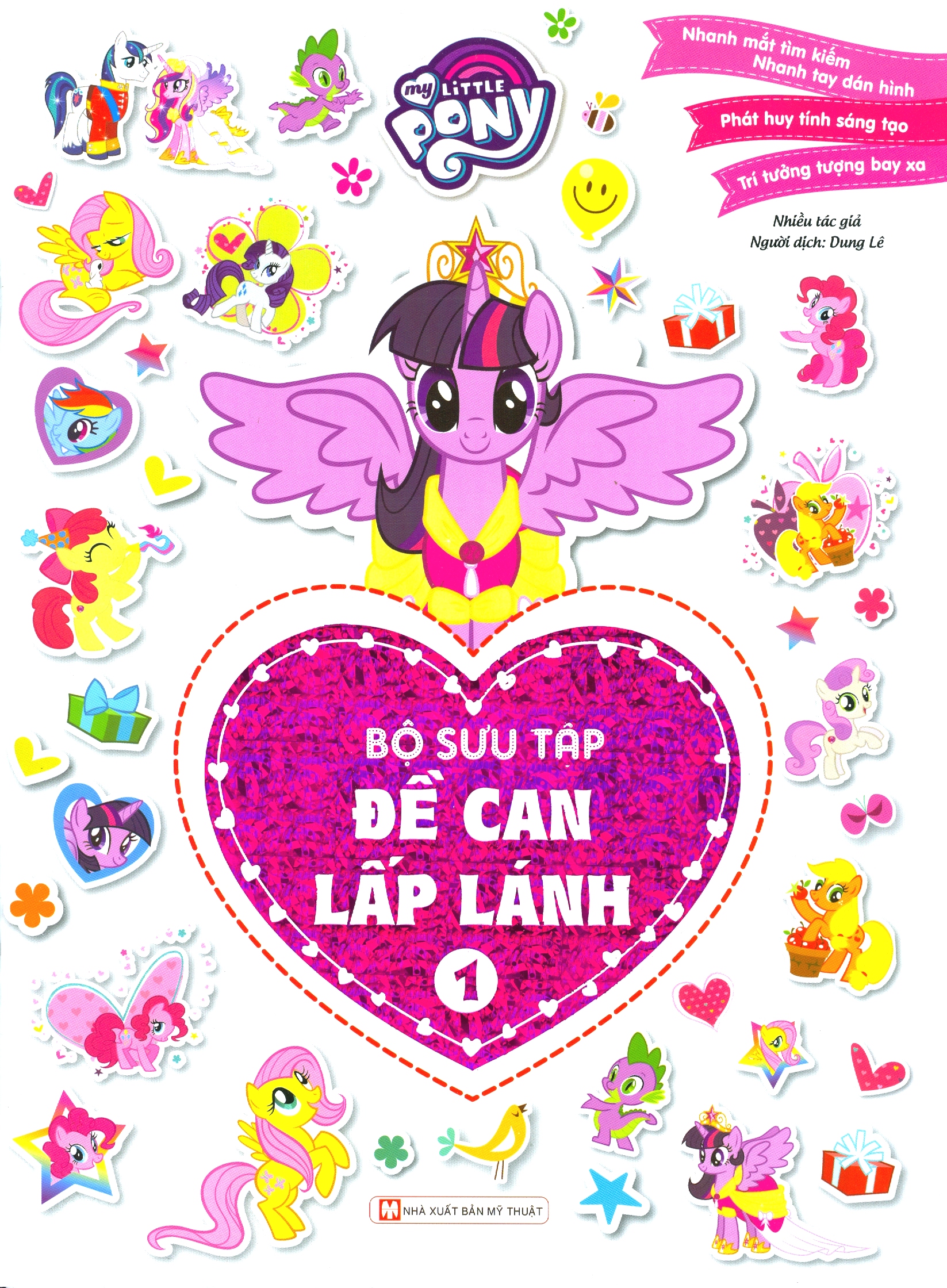 bộ my little pony - bộ sưu tập đề can lấp lánh 1