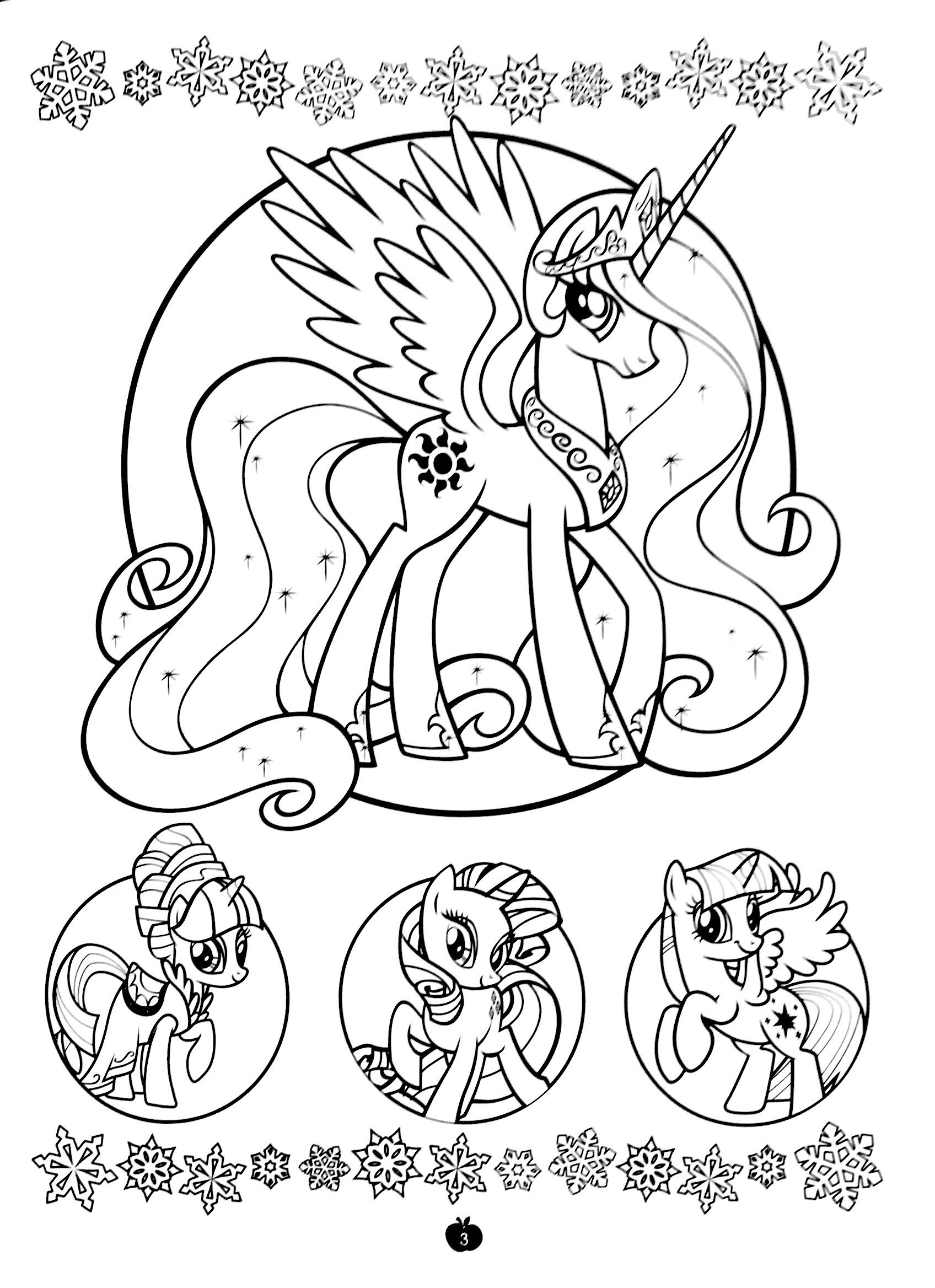 bộ my little pony - jumbo tô màu và các trò chơi 3