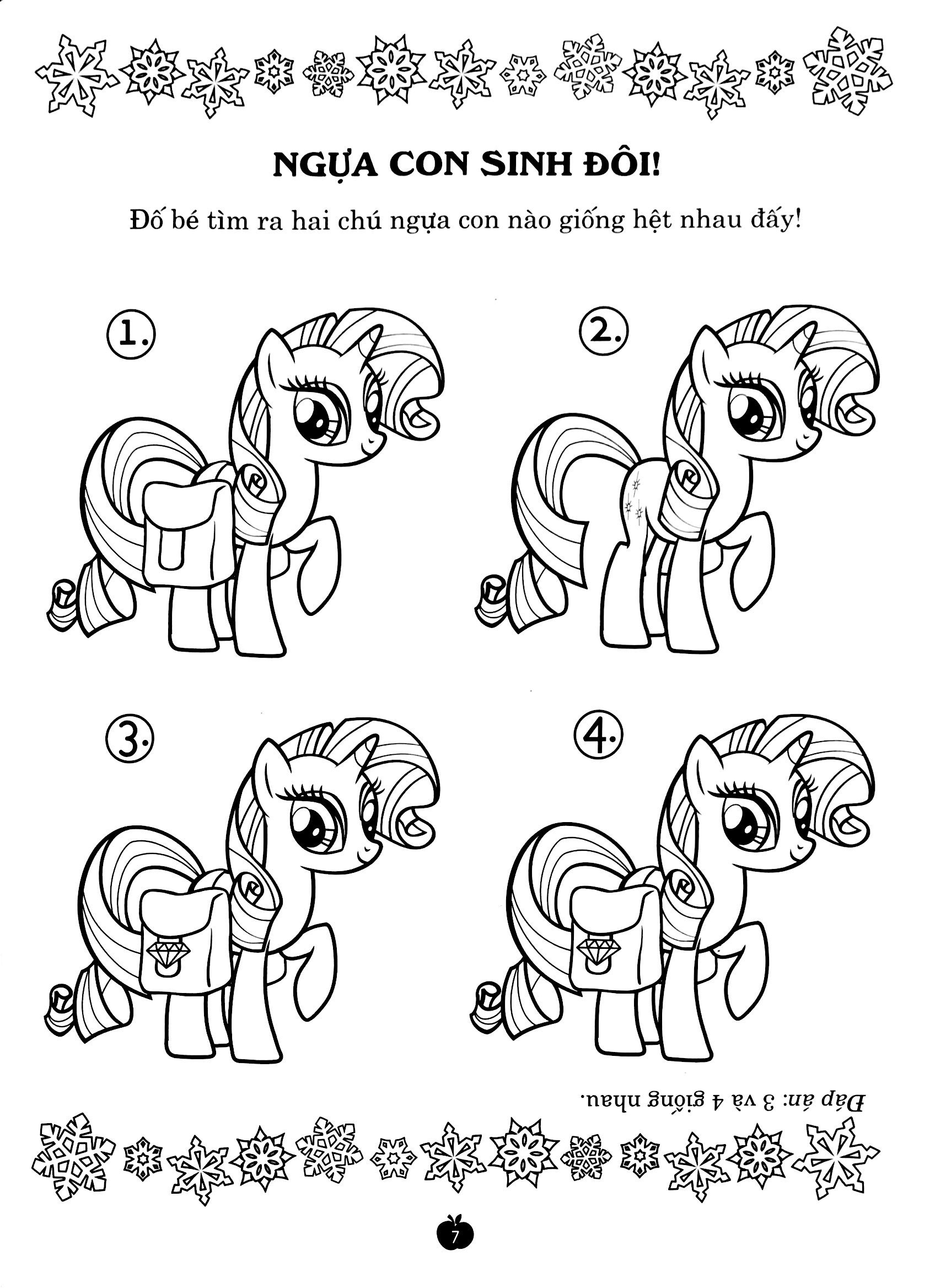 bộ my little pony - jumbo tô màu và các trò chơi 3