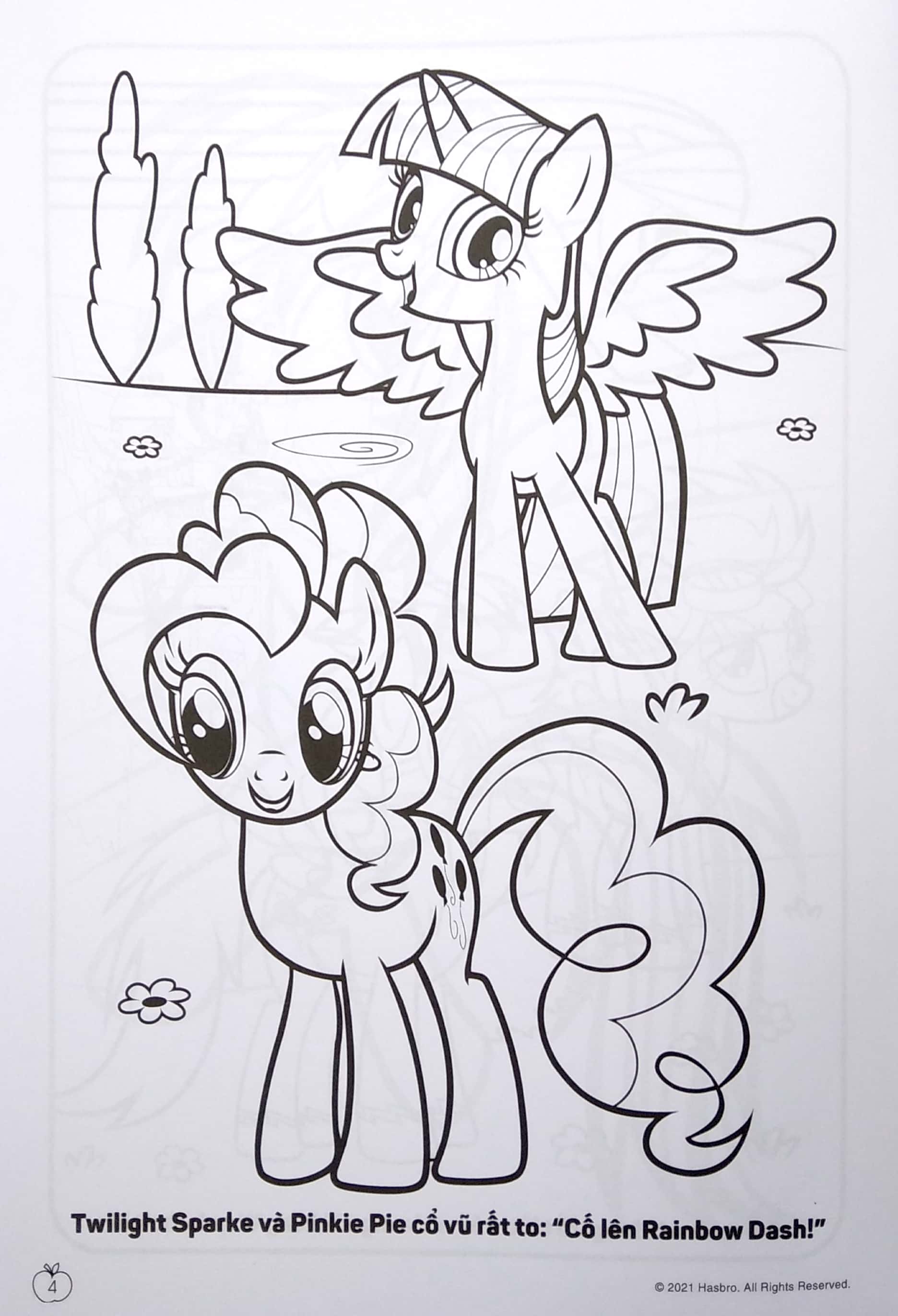 bộ my little pony - jumbo tô màu và các trò chơi 5