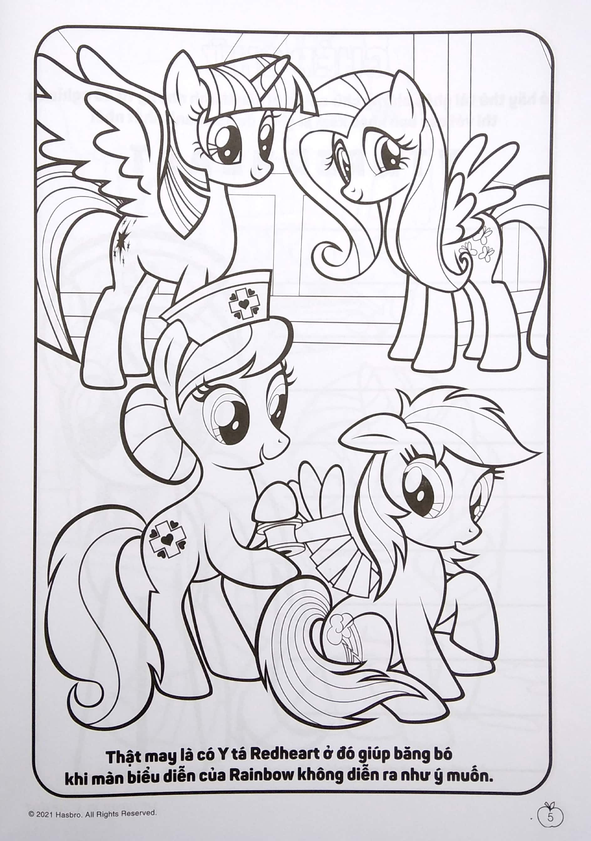 bộ my little pony - jumbo tô màu và các trò chơi 5