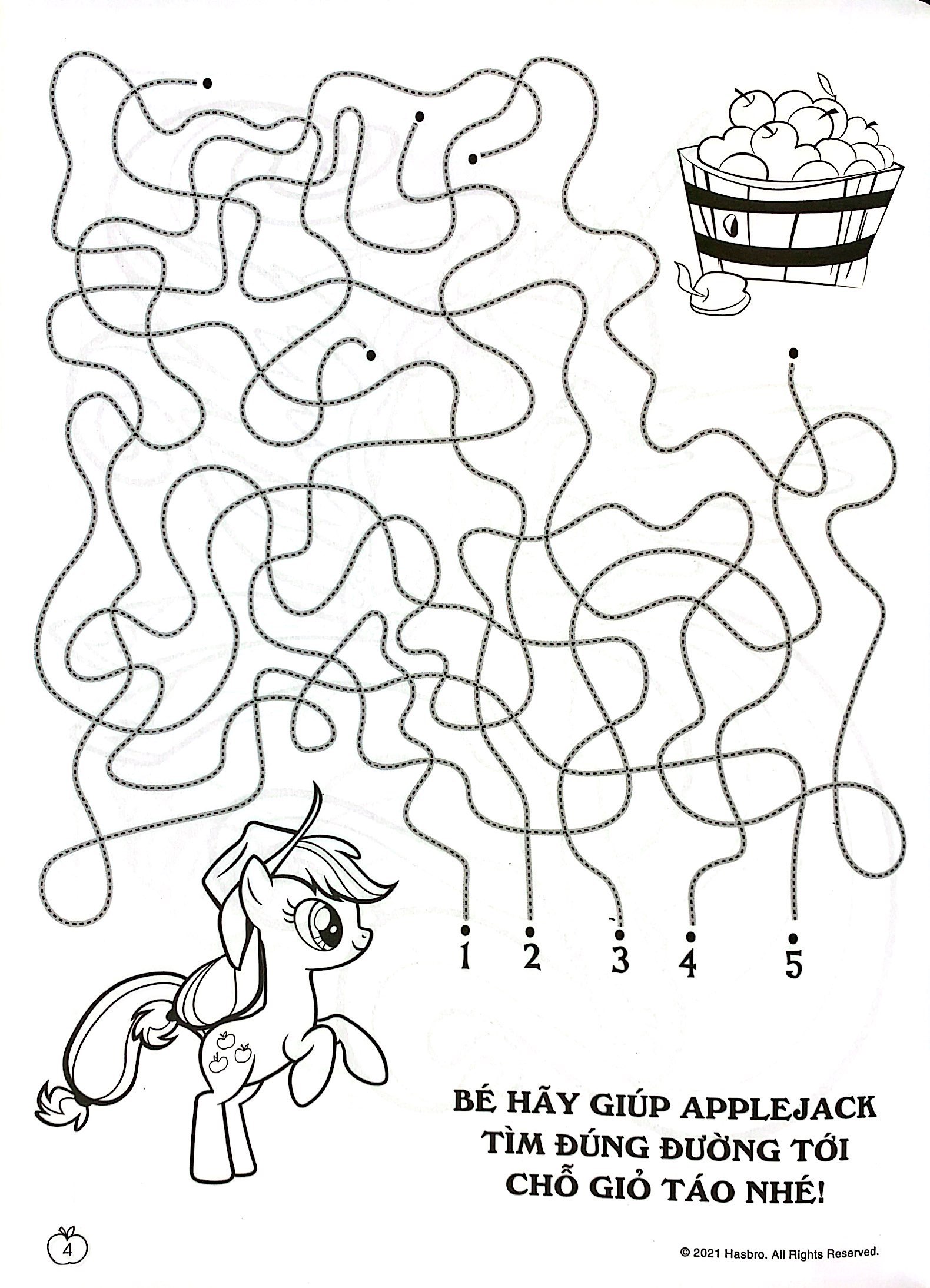 bộ my little pony - jumbo tô màu và các trò chơi 7