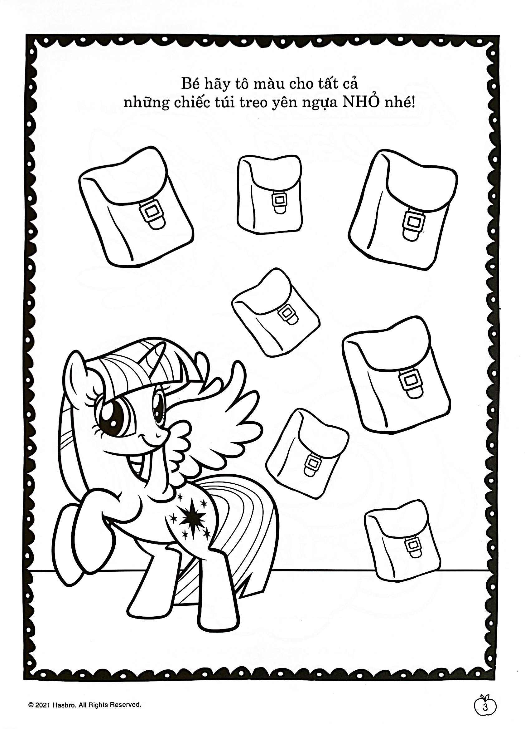 bộ my little pony - jumbo tô màu và các trò chơi 8