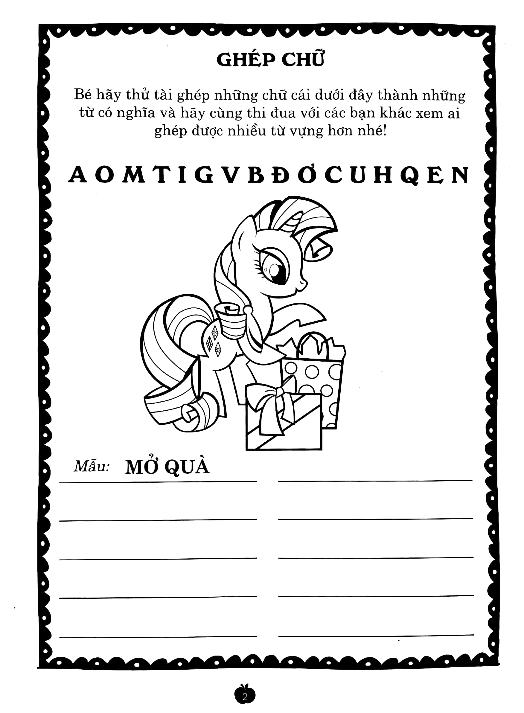 bộ my little pony - jumbo - tô màu và các trò chơi - tập 1