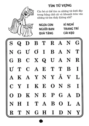 bộ my little pony - jumbo tô màu và các trò chơi - tập 2