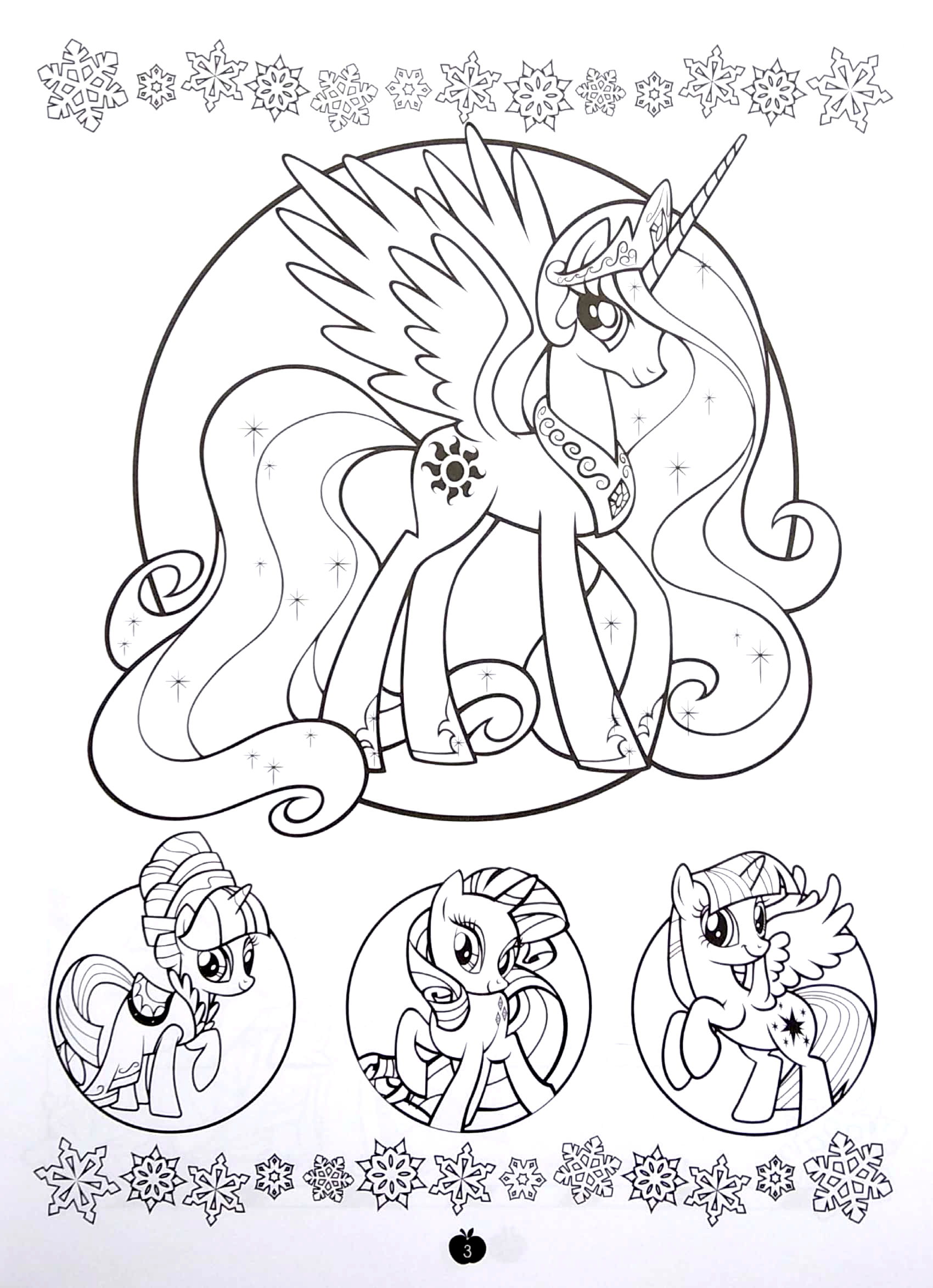 bộ my little pony - jumbo - tô màu và các trò chơi - tập 3