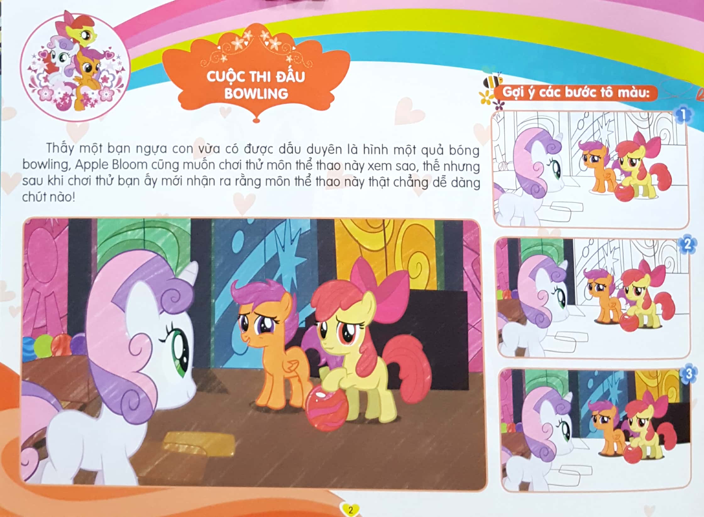 bộ my little pony - tập tô màu sáng tạo 4q - thung lũng sắc màu