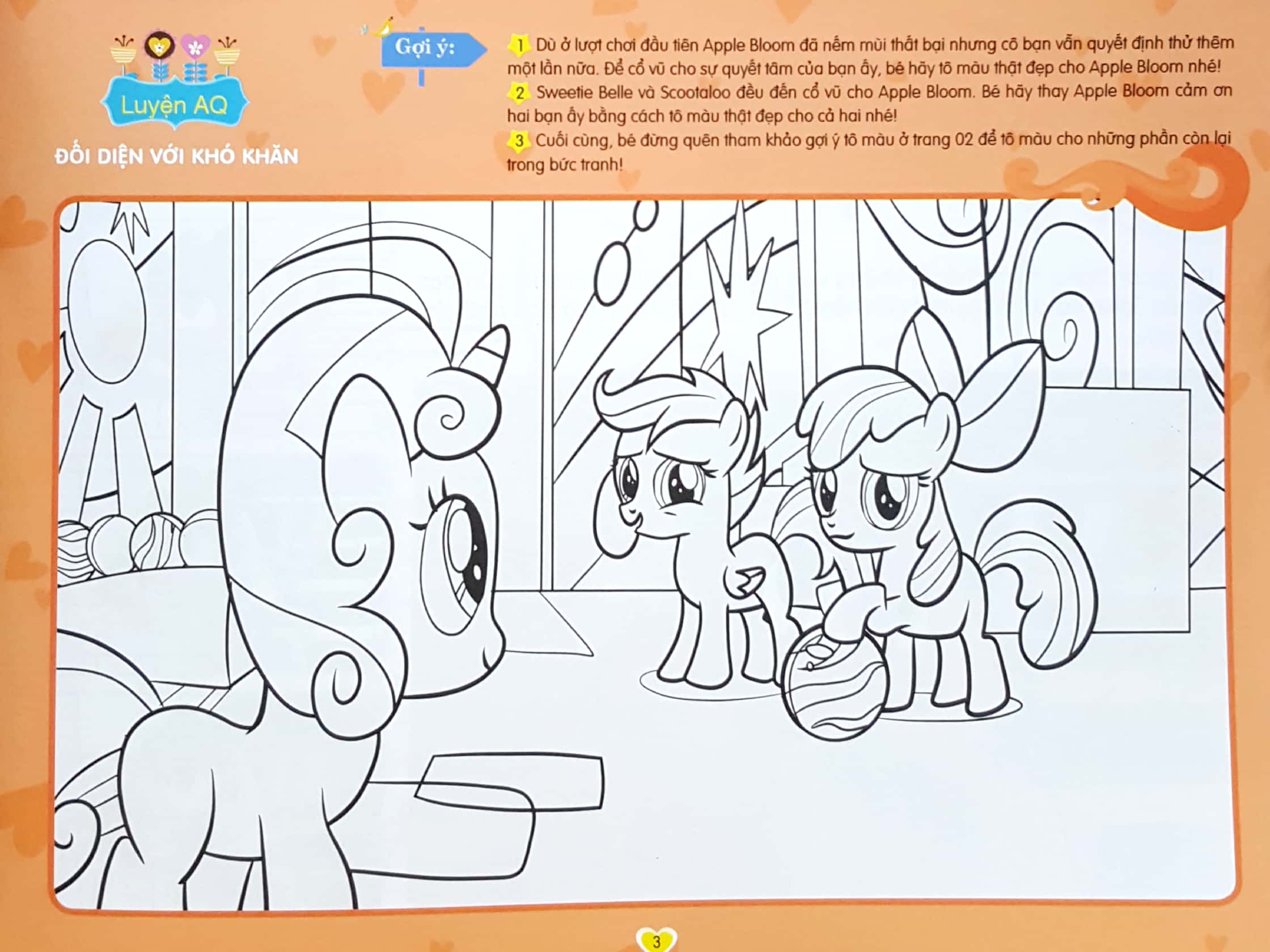 bộ my little pony - tập tô màu sáng tạo 4q - thung lũng sắc màu