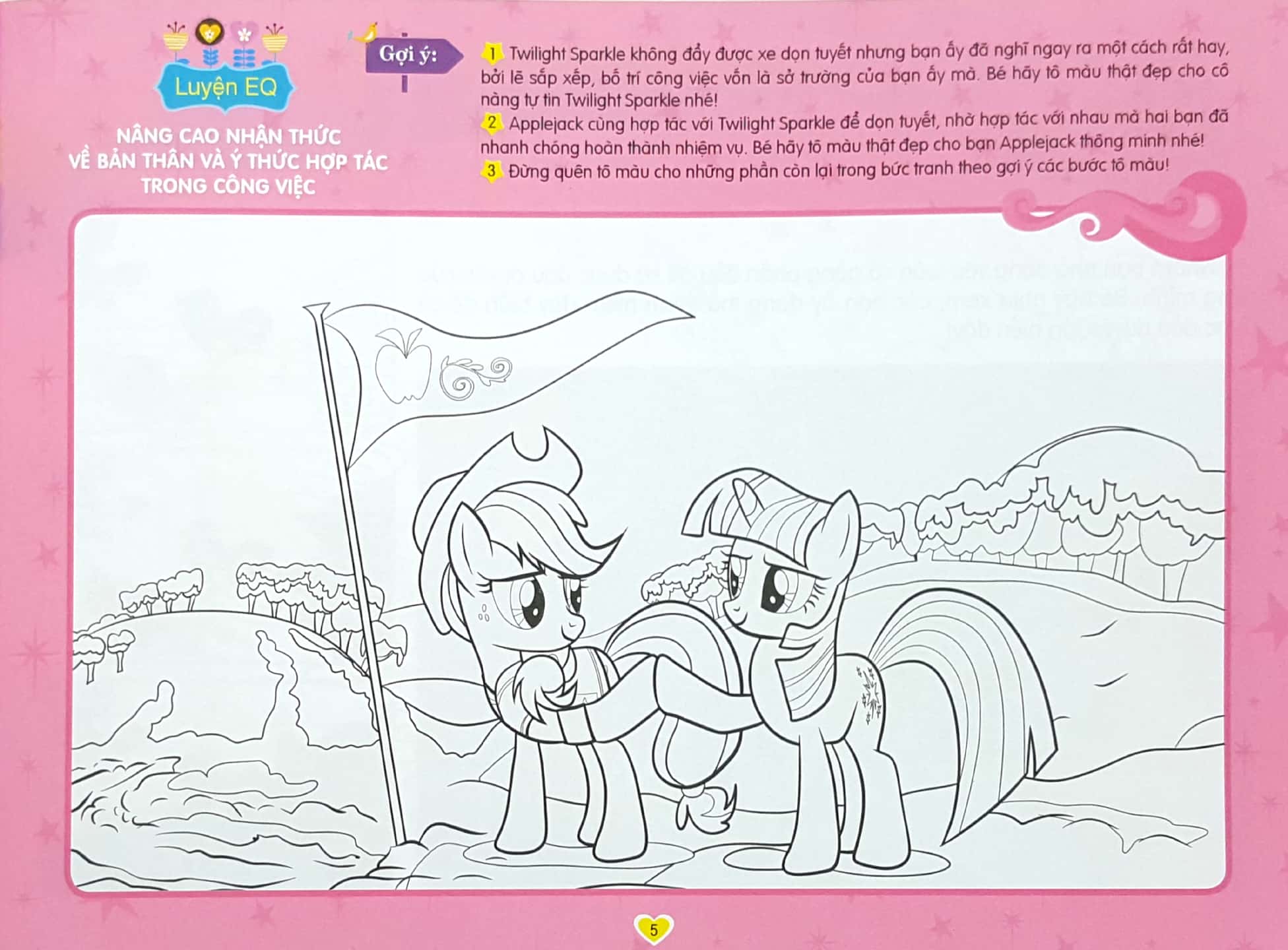 bộ my little pony - tô màu sáng tạo 4q: đôi bàn tay khéo léo