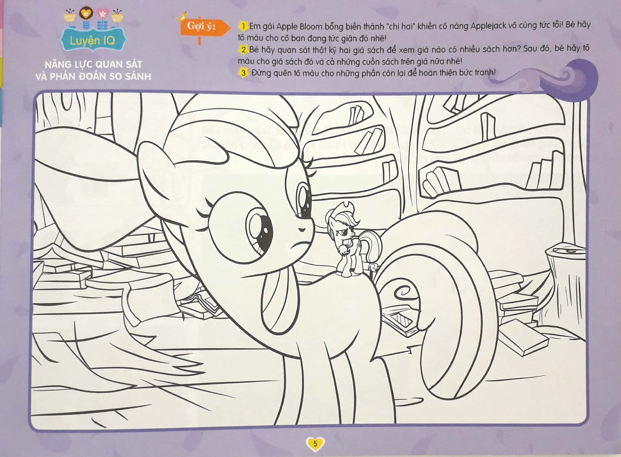 bộ my little pony - tô màu sáng tạo 4q: tình bạn trong sáng