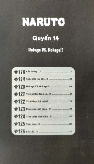 bộ naruto - tập 14 - hokage vs. hokage!! (tái bản 2022)