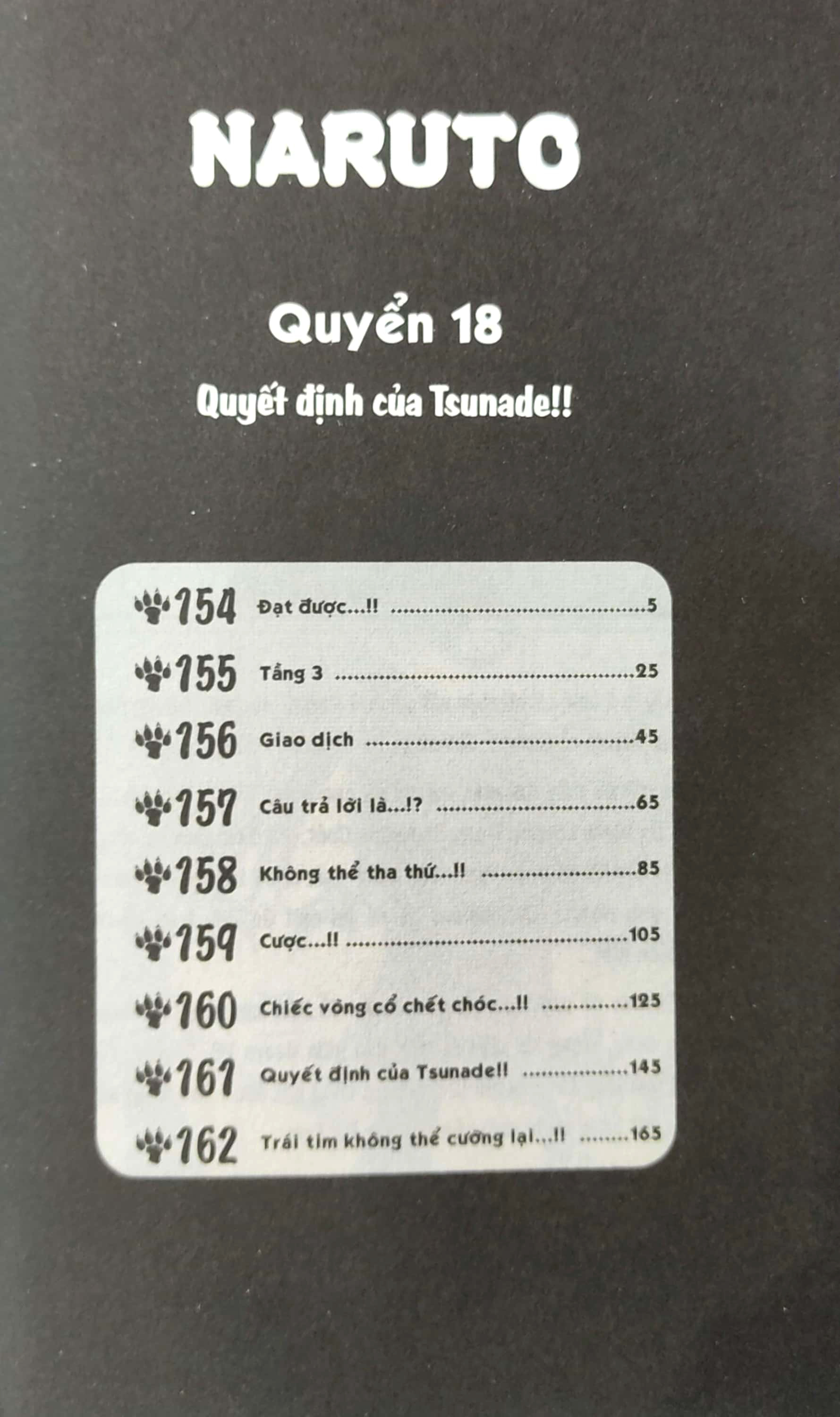 bộ naruto - tập 18 - quyết định của tsunade!! (tái bản 2022)