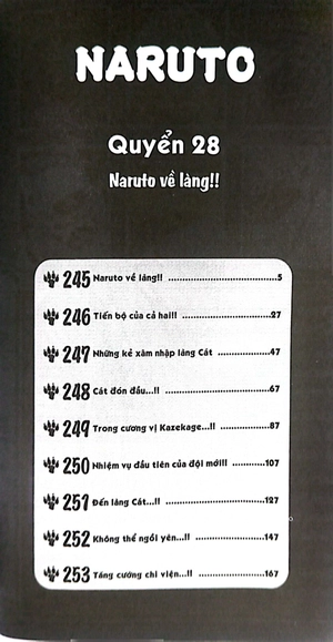 bộ naruto - tập 28 - naruto về làng!! (tái bản 2022)