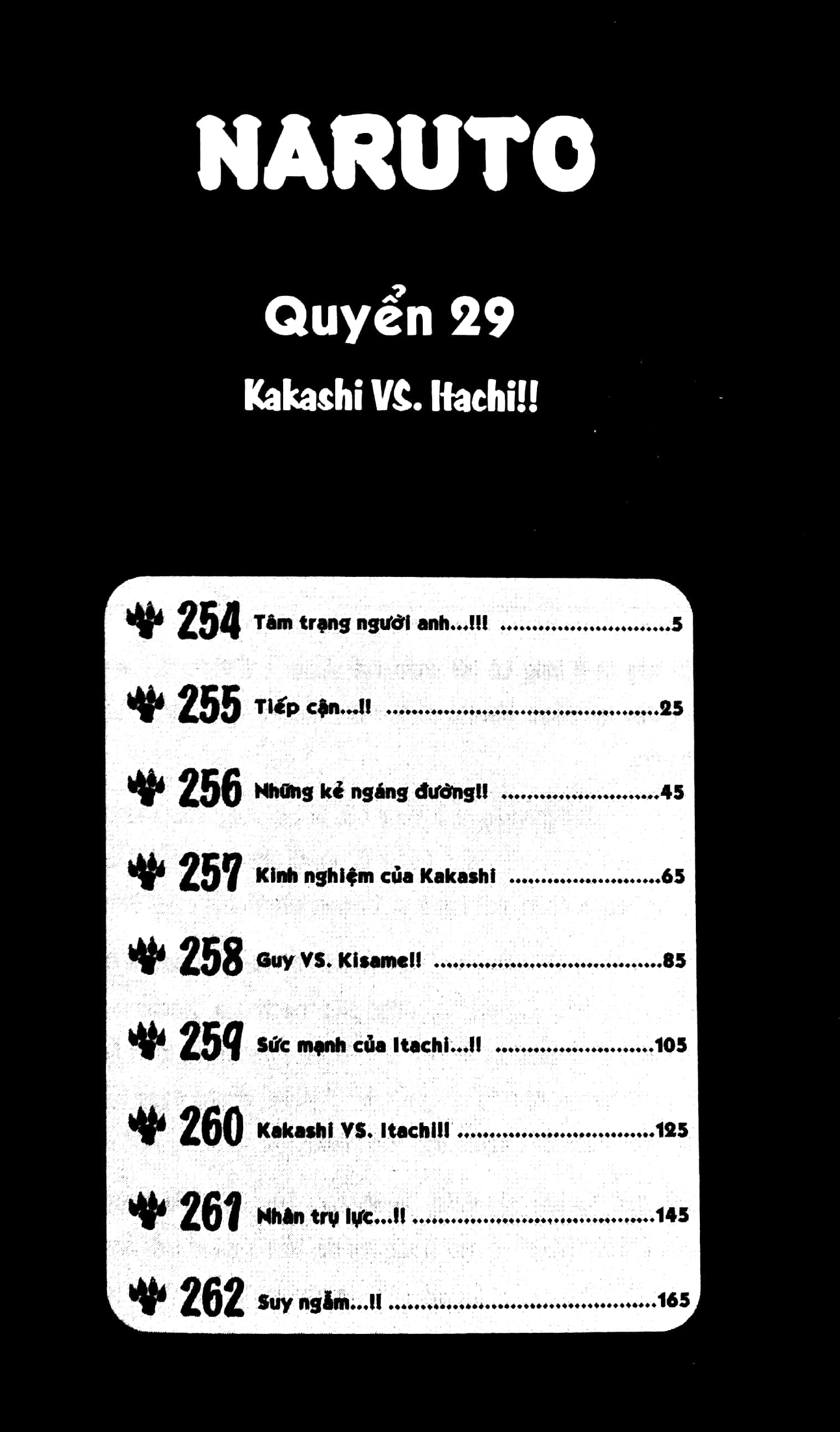 bộ naruto - tập 29 - kakashi vs. itachi!! (tái bản 2022)