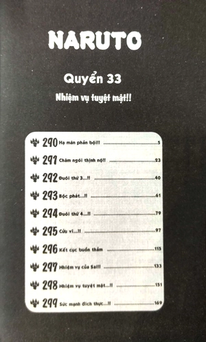bộ naruto - tập 33 - nhiệm vụ tuyệt mật…!! (tái bản 2022)