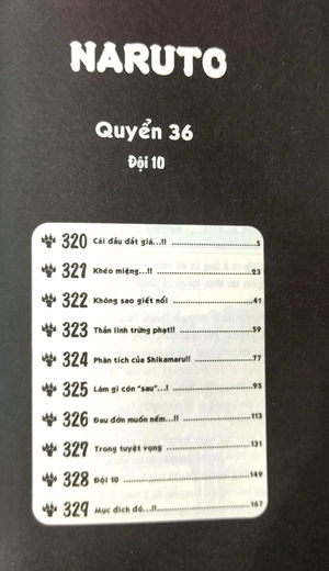 bộ naruto - tập 36 - đội 10 (tái bản 2022)
