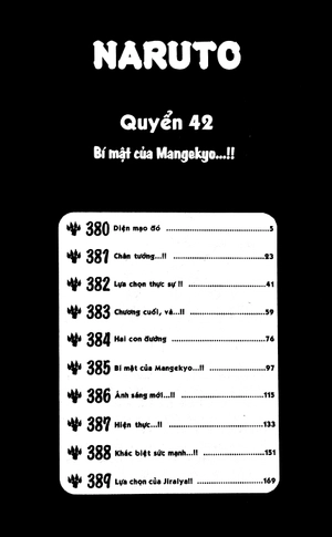 bộ naruto - tập 42 - bí mật của mangekyo…!! (tái bản 2022)