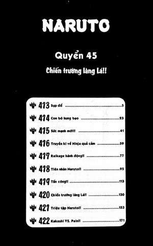 bộ naruto - tập 45 - chiến trường làng lá!! (tái bản 2022)