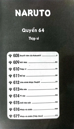 bộ naruto - tập 64 - thập vĩ (tái bản 2022)