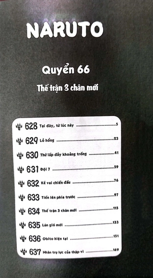bộ naruto - tập 66 - thế trận 3 chân mới (tái bản 2022)