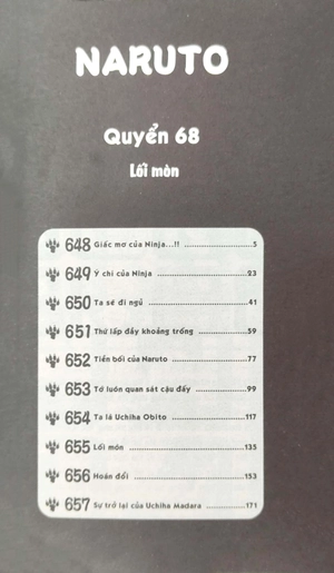 bộ naruto - tập 68 - lối mòn (tái bản 2022)