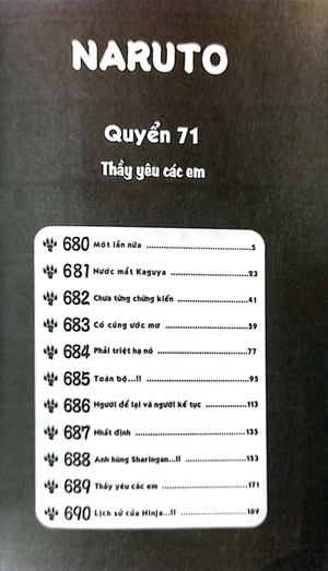 bộ naruto - tập 71 - thầy yêu các em (tái bản 2023)