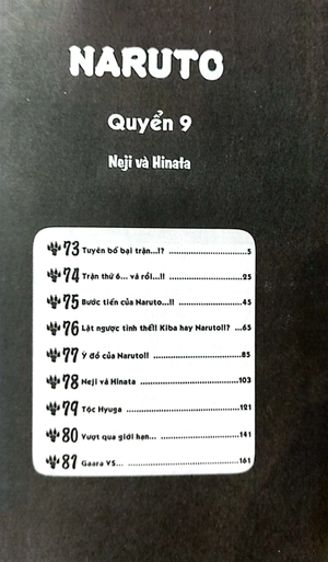 bộ naruto - tập 9 - neji và hinata (tái bản 2022)