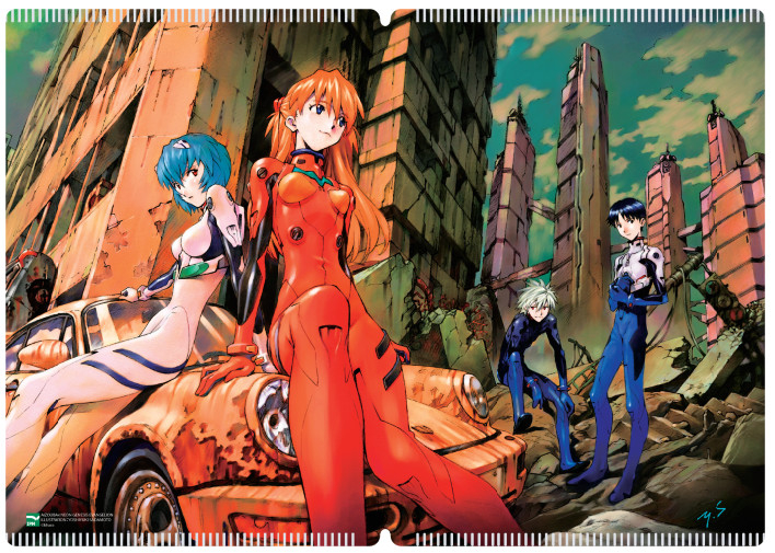 bộ neon genesis evangelion - collectorℹs edition - tập 4 - tặng kèm clearcard holder 4 nhân vật shinji, rei, asuka, kaworu