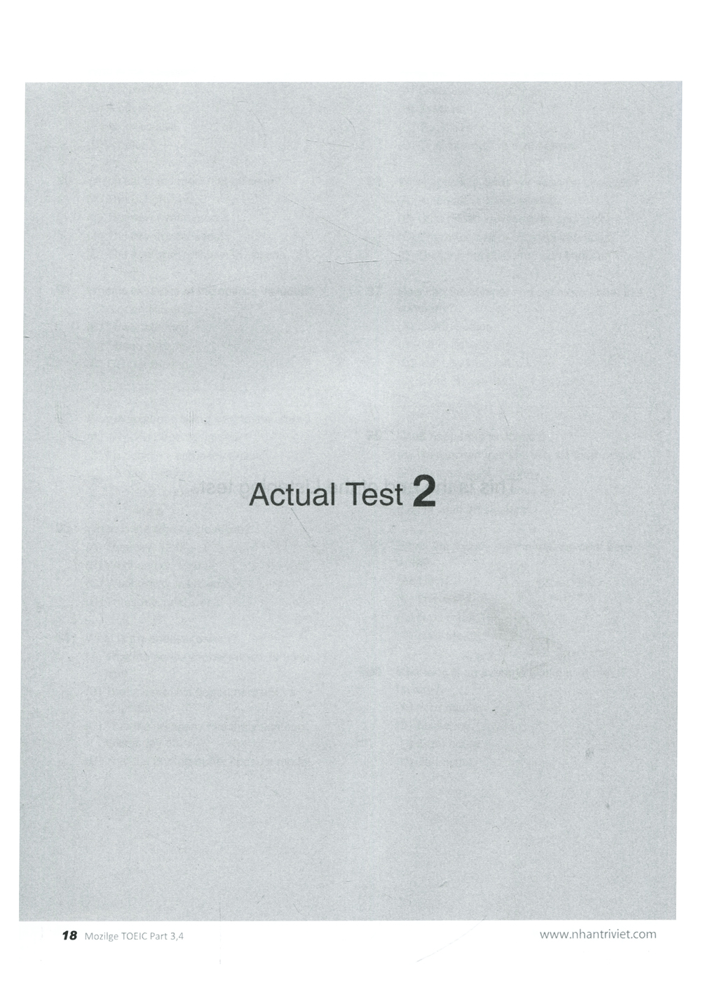 bộ new toeic actual test part 3,4 (kèm cd)
