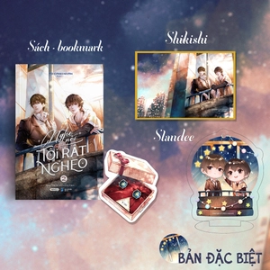 bộ nghe nói tôi rất nghèo - tập 2 - bản đặc biệt - tặng kèm bookmark bo viền + standee chibi + shikishi phủ nhũ