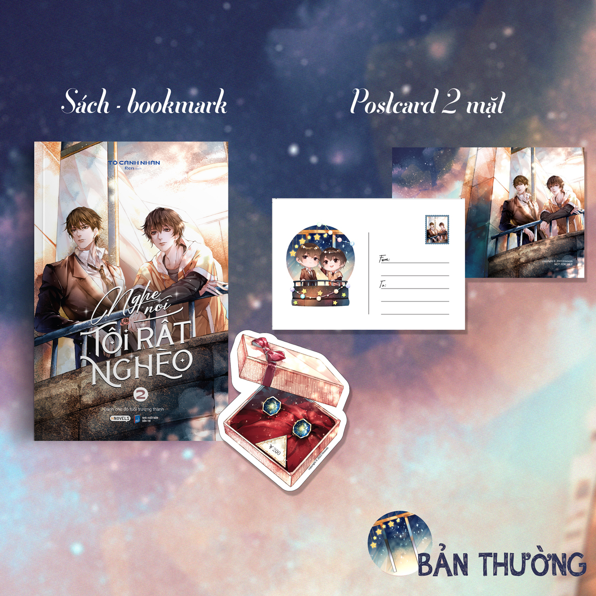 bộ nghe nói tôi rất nghèo - tập 2 - tặng kèm bookmark bo viền + postcard 2 mặt