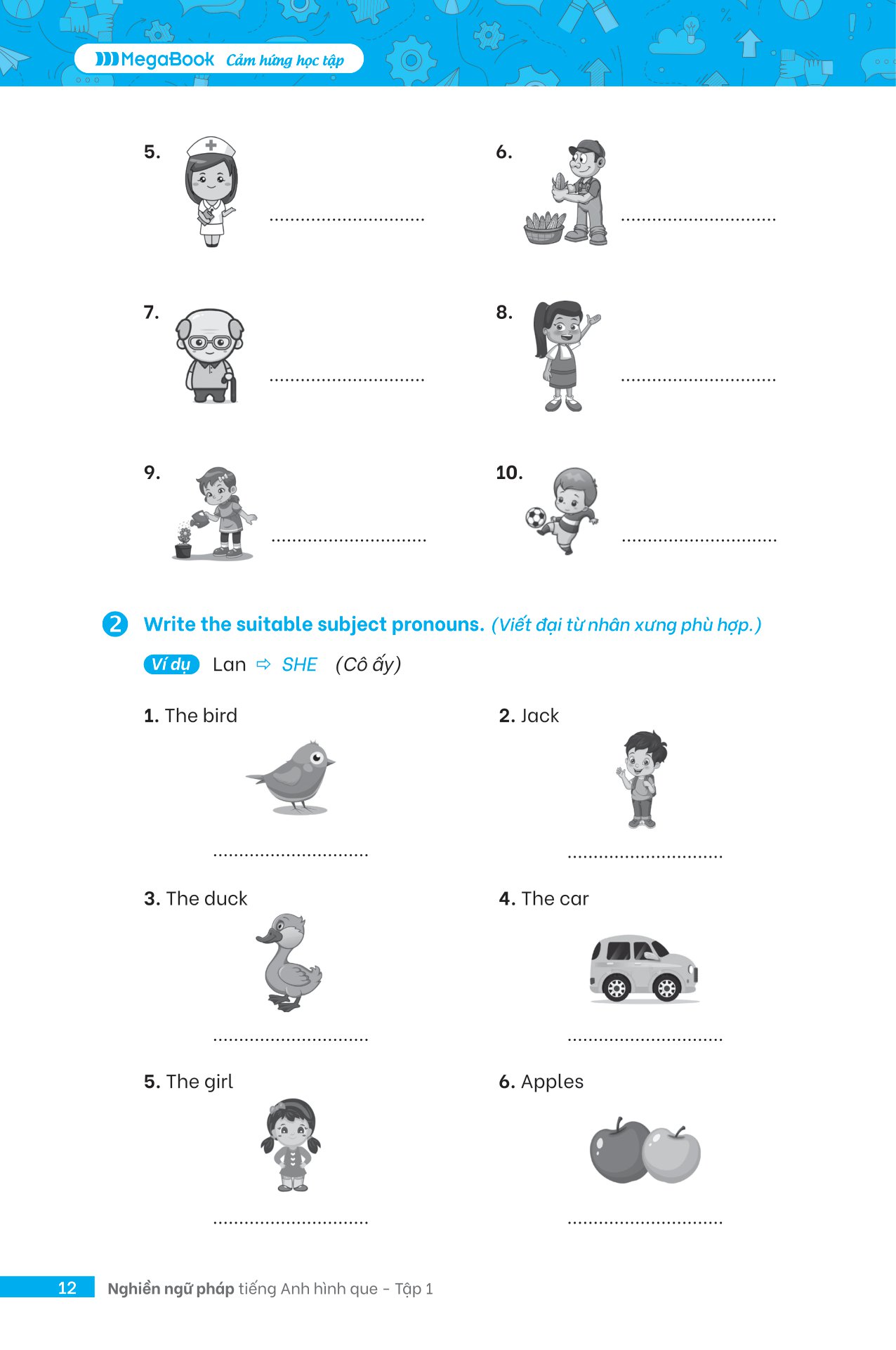 bộ nghiền ngữ pháp tiếng anh hình que - tập 1: cơ bản