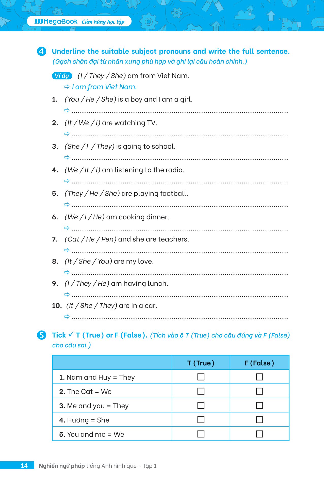 bộ nghiền ngữ pháp tiếng anh hình que - tập 1: cơ bản