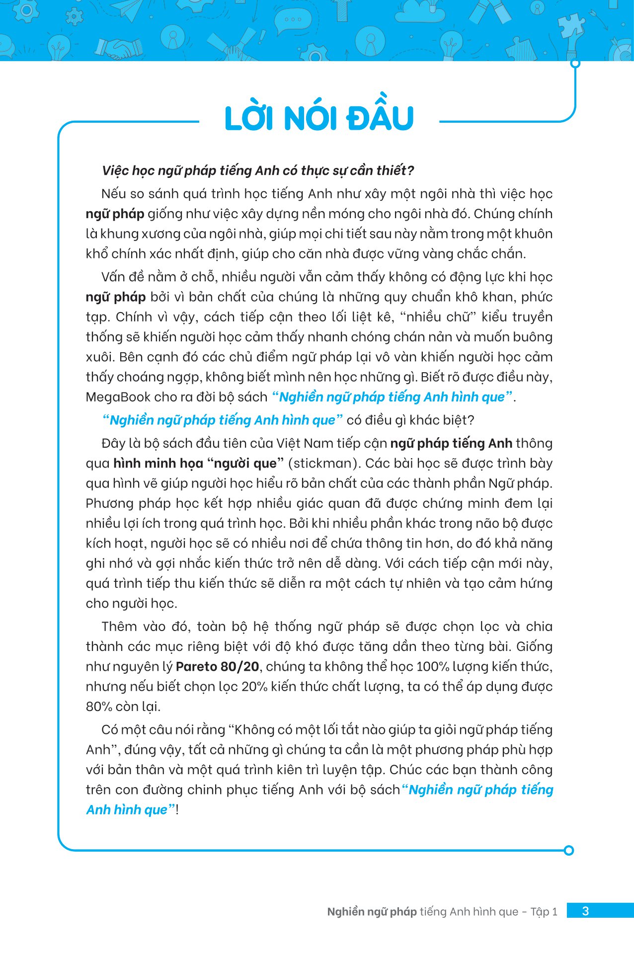 bộ nghiền ngữ pháp tiếng anh hình que - tập 1: cơ bản