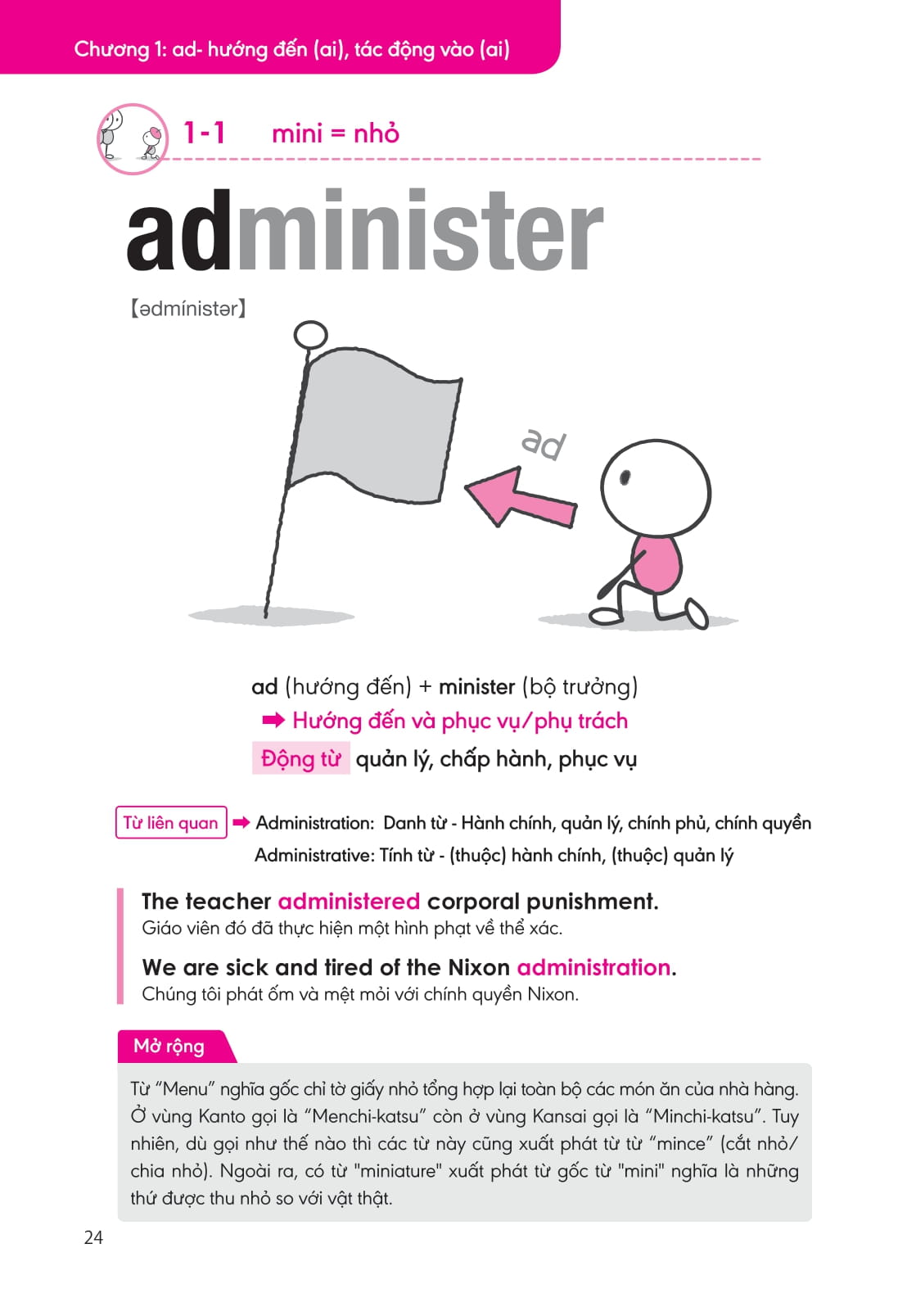 bộ nghiền từ vựng tiếng anh - học qua gốc từ bằng hình ảnh - gốc từ là bí quyết để ghi nhớ hàng nghìn từ vựng - quyển 1