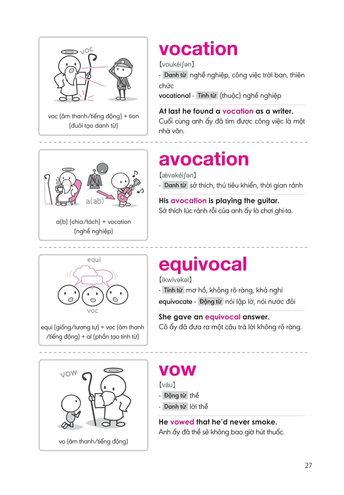 bộ nghiền từ vựng tiếng anh - học qua gốc từ bằng hình ảnh - gốc từ là bí quyết để ghi nhớ hàng nghìn từ vựng - quyển 1