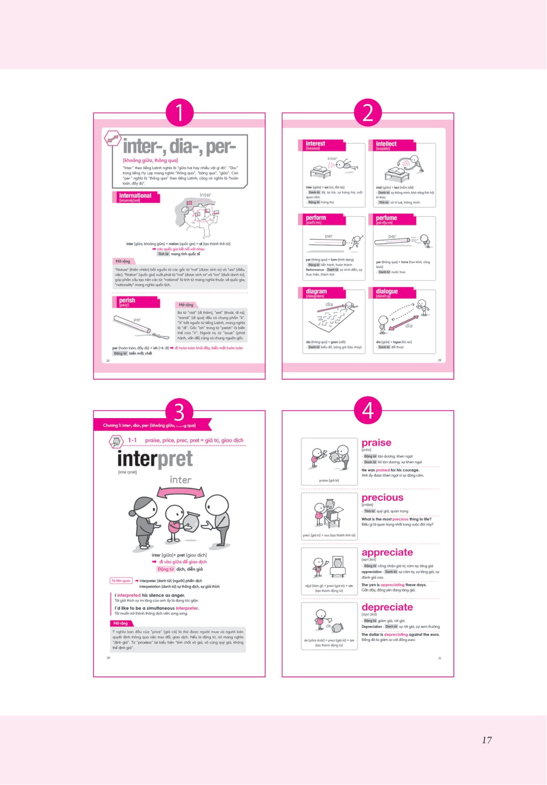 bộ nghiền từ vựng tiếng anh - học qua gốc từ bằng hình ảnh - gốc từ là bí quyết để ghi nhớ hàng nghìn từ vựng - quyển 2