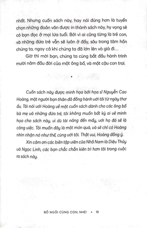 bố ngồi cùng con, nhé!