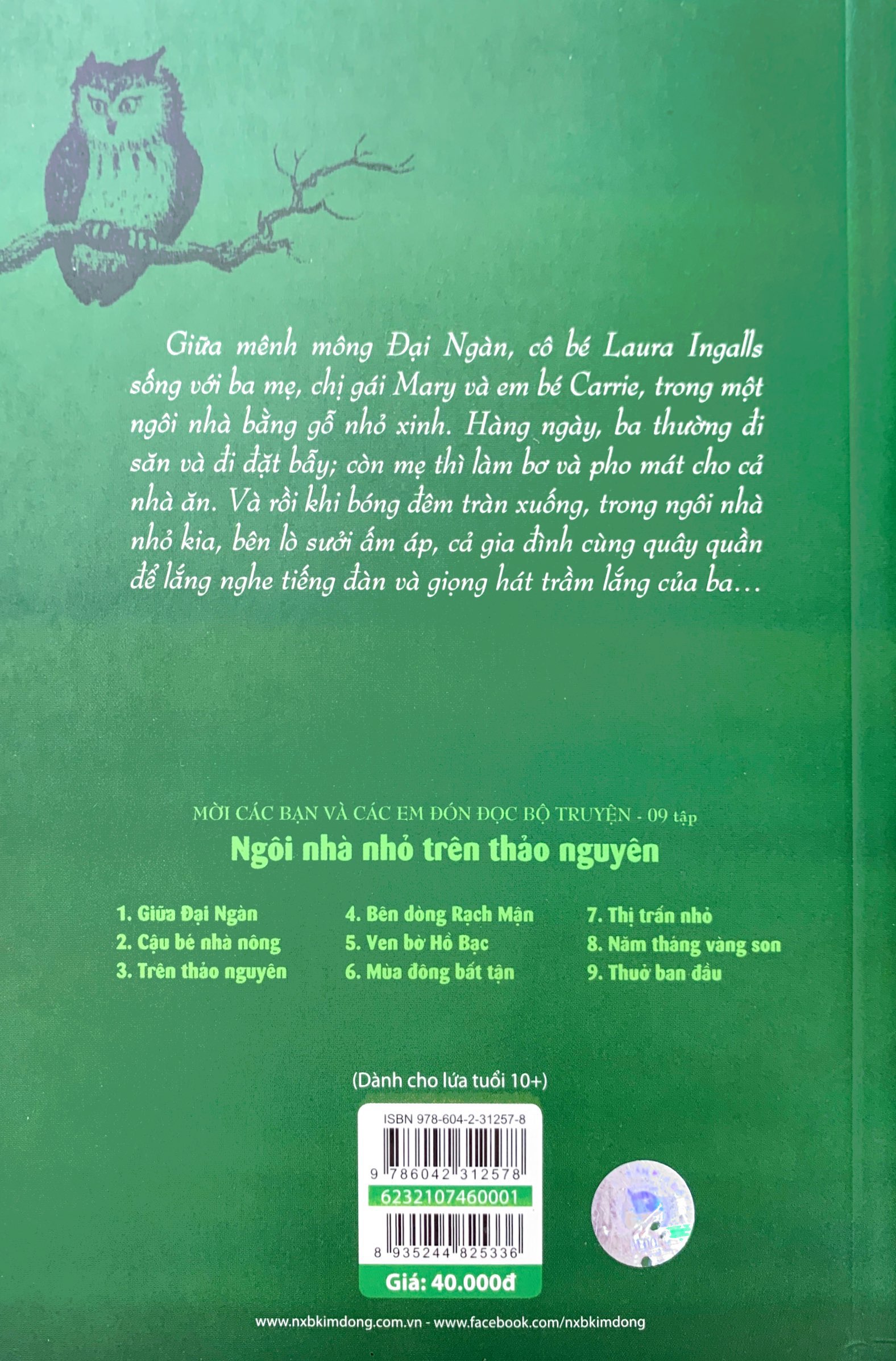 bộ ngôi nhà nhỏ trên thảo nguyên - tập 1 - giữa đại ngàn (tái bản 2019)