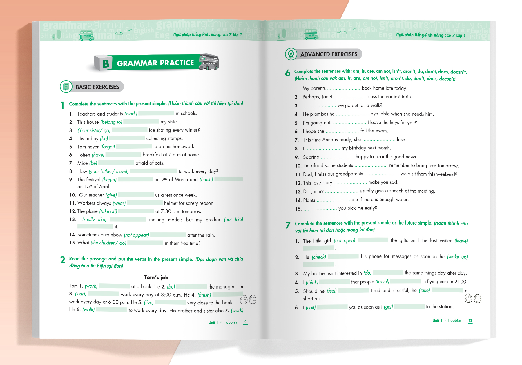 bộ ngữ pháp tiếng anh nâng cao 7 - tập 1
